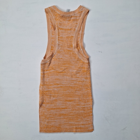 COS Orange Ribbed Tank Top - Picture 4 of 9
